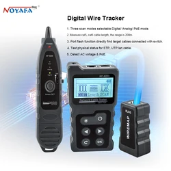 NOYAFA-Cable Tracker Lan Display Medida Tester, Ferramentas de Rede, Display LCD, Comprimento, Wiremap Tester, NF-8209