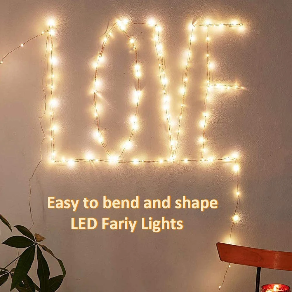 USB Copper Wire Lights Smart APP Bluetooth-compatible RGB Fairy String Light 5M/10M/20M High Quality 50-200LED Waterproof Lights