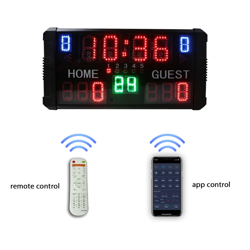 Ganxin Electronic Scoreboard LED Digital Table Basketball Scoreboard for Ball Game