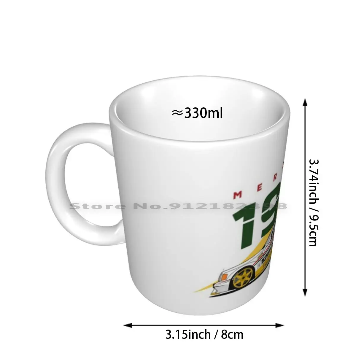 2.5 Evo Team Ceramic Mugs Coffee Cups Milk Tea Mug Dtm Touring Car Vehaicle Laffite Race Drift Drifting Germany W201 190e 190