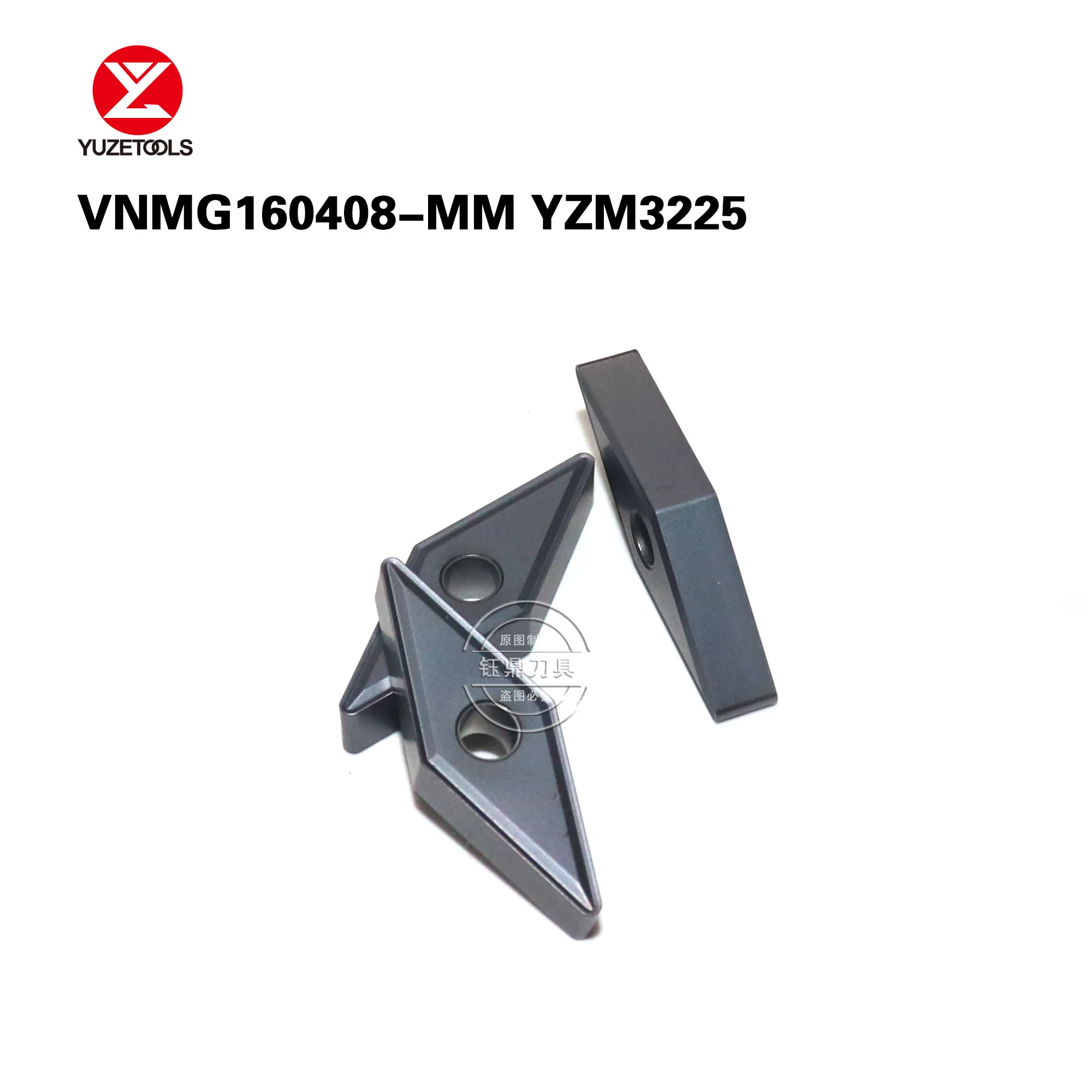 10шт VNMG 160404 -MM YZM3225 Токарный станок с ЧПУ, обрабатывающий резак из нержавеющей стали, вставки из карбида вольфрама