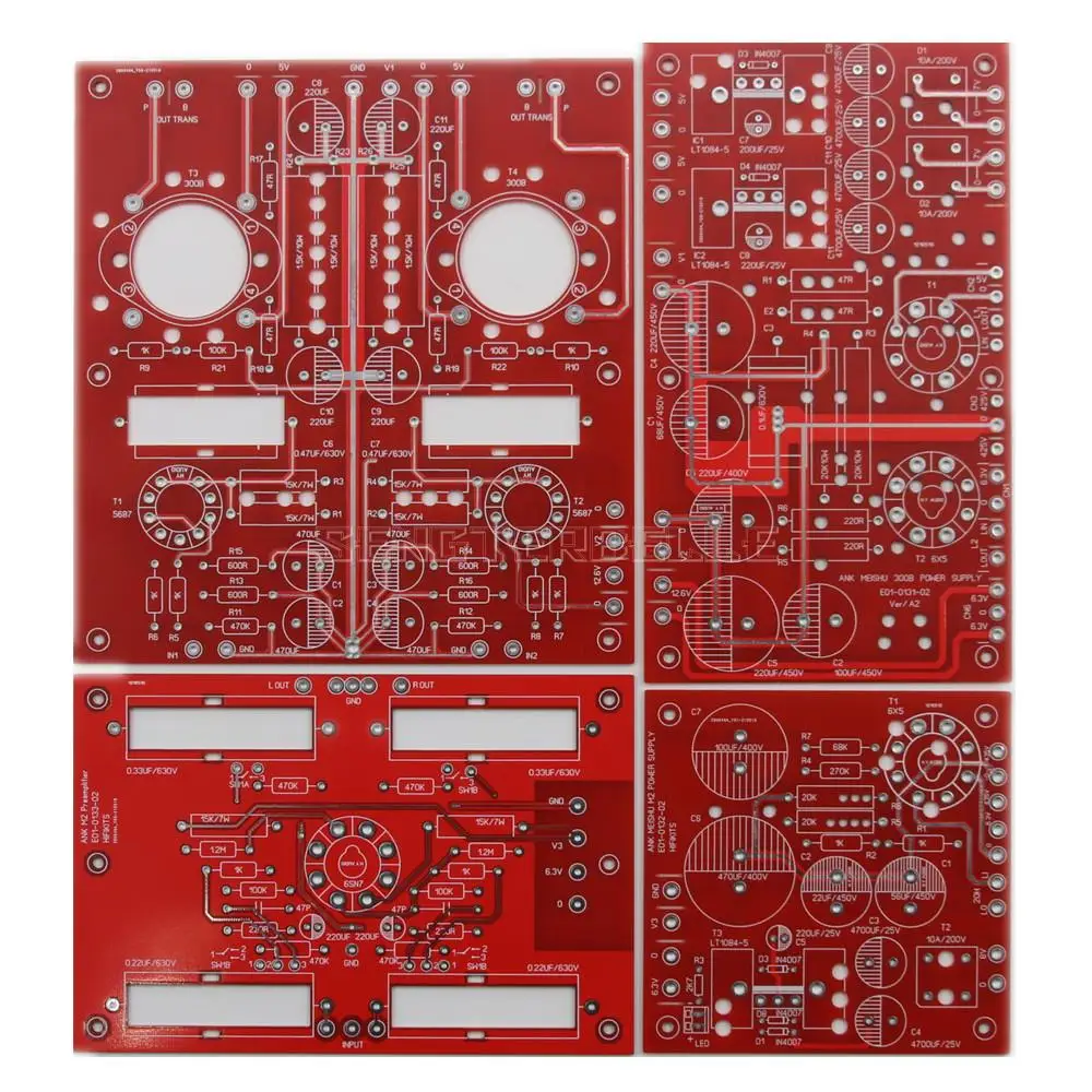 

DIY HiFi 300B Tube Single-Ended Amplifier PCB Based On AUDIO NOTE MEI SHU AN Circuit