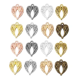 20pcs Alloy Heart Angel Wings Charms Retro Necklace/Pendant 21.5x17mm For DIY Jewelry Making Accessories