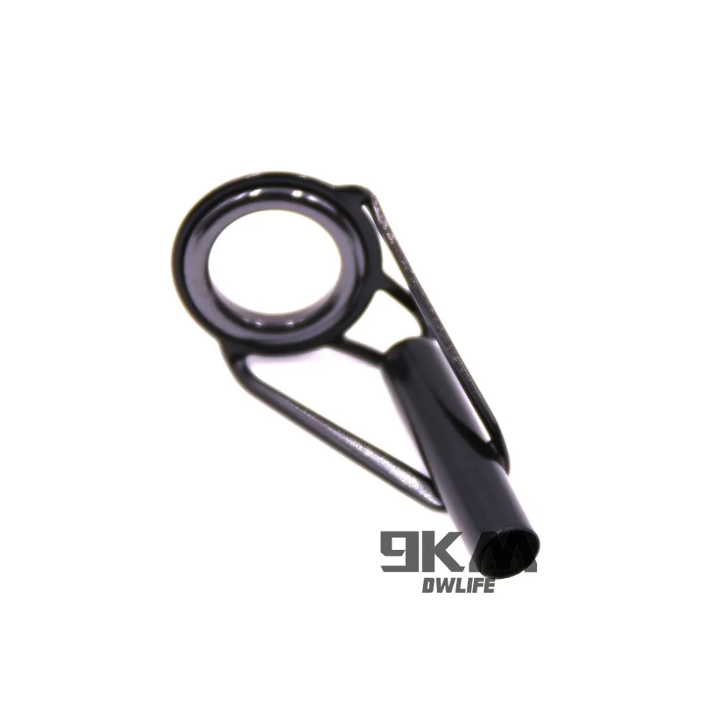 5 Stücke Angelrute Spitze Führungen Reparatur Kit Edelstahl Rahmen Keramik Ringe Schwarz Stange Gebäude Guide Auge Gebäude Reparatur 6 # ~16 # – Detail 12