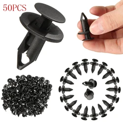 50Pcs 8mm ATV UTV Car Shield Push Pin Rivet Retainer Clip For  Car Bumper Door Panel Fender Liner Clips Retainer