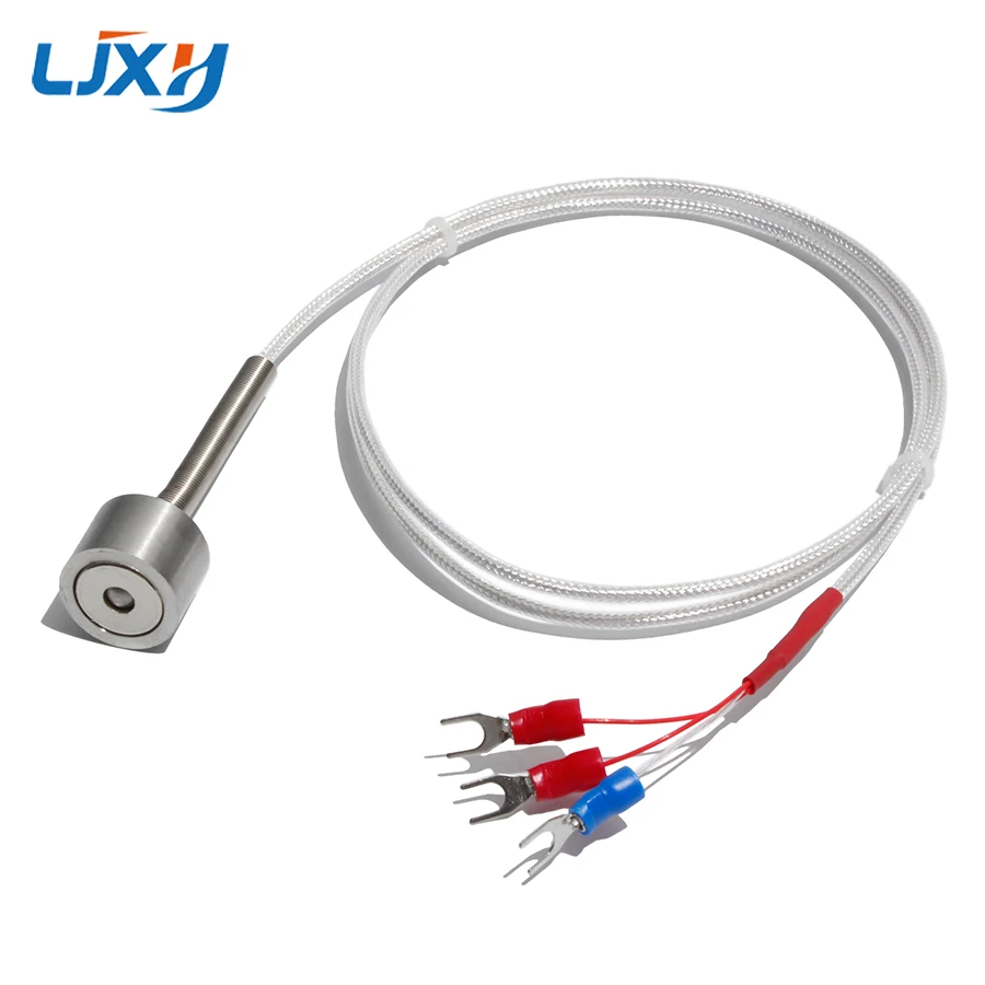 LJXH Magnetic PT100 Probe Thermal Resistance PT1000 High Temperature Sensor Magnetic Attraction Cable Length 5~8m