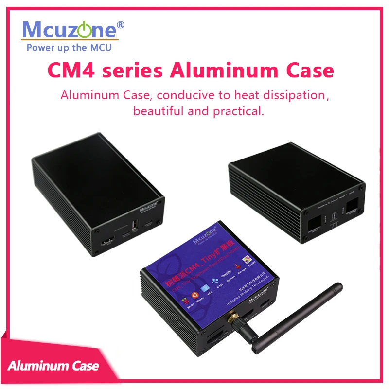 CM4 series Aluminum case , conducive to heat dissipation,beautiful and practical, TINY/wifi6/ 4G IO/4G Plus/MINI IO board case