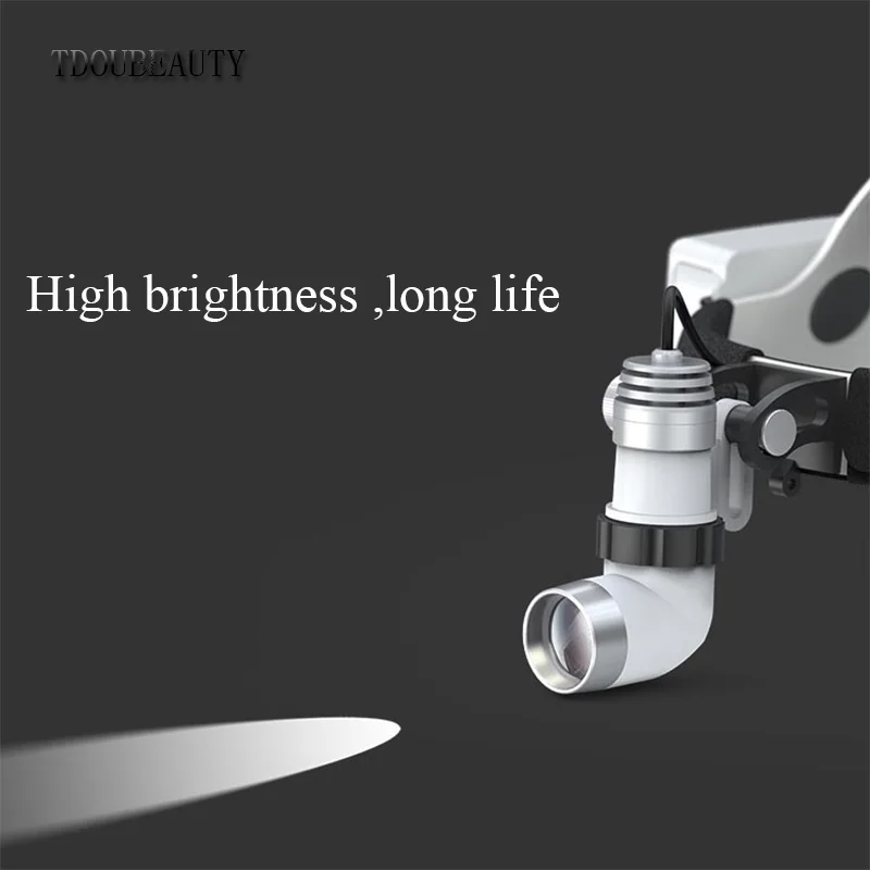 KD-203AY-4 Dual Battery 3W LED Wireless Head-Bend Light Veterinary Surgical Dental Lamp CE ISO Certified Class I Lightweight