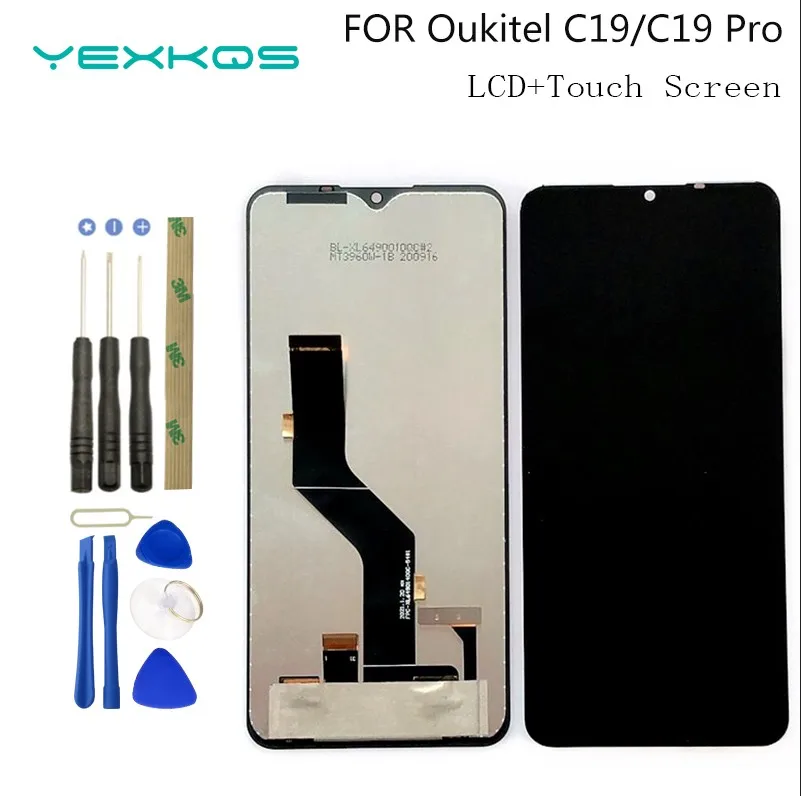 

New Original For 6.49 Inch For Oukitel C19/C19 Pro LCD+Touch Screen Digitizer display Screen For C19 Accessories Assembly