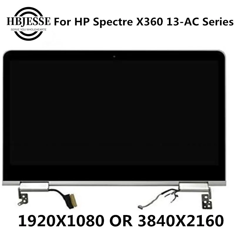 

13.3" FHD UHD 4K 918130-001 for HP Spectre X360 13-AC Series LCD Display Digitizer Replacement Touch Screen Full Assembly