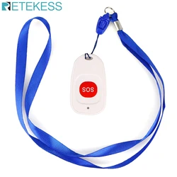 Retekess TH001 433.92MHz Wireless Call Emergency Pager Calling Button SOS Transmitter Button Patient the Elderly Nursing Home