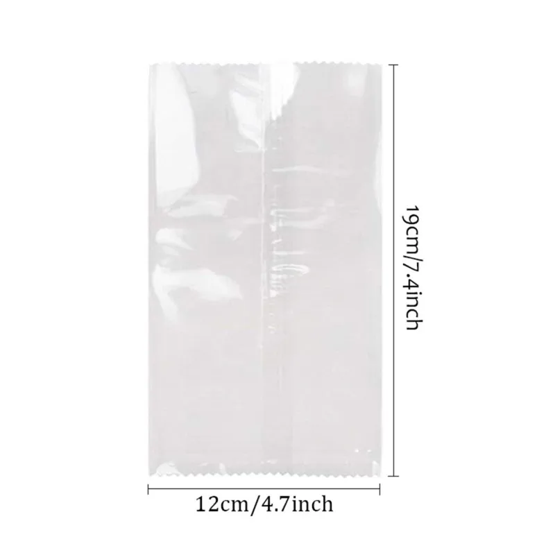 100PCS Clear Plastic Ice Cream Bag Disposable Popsicle Bags Fridge Frozen Ice Cream Storage Bags DIY Packaging