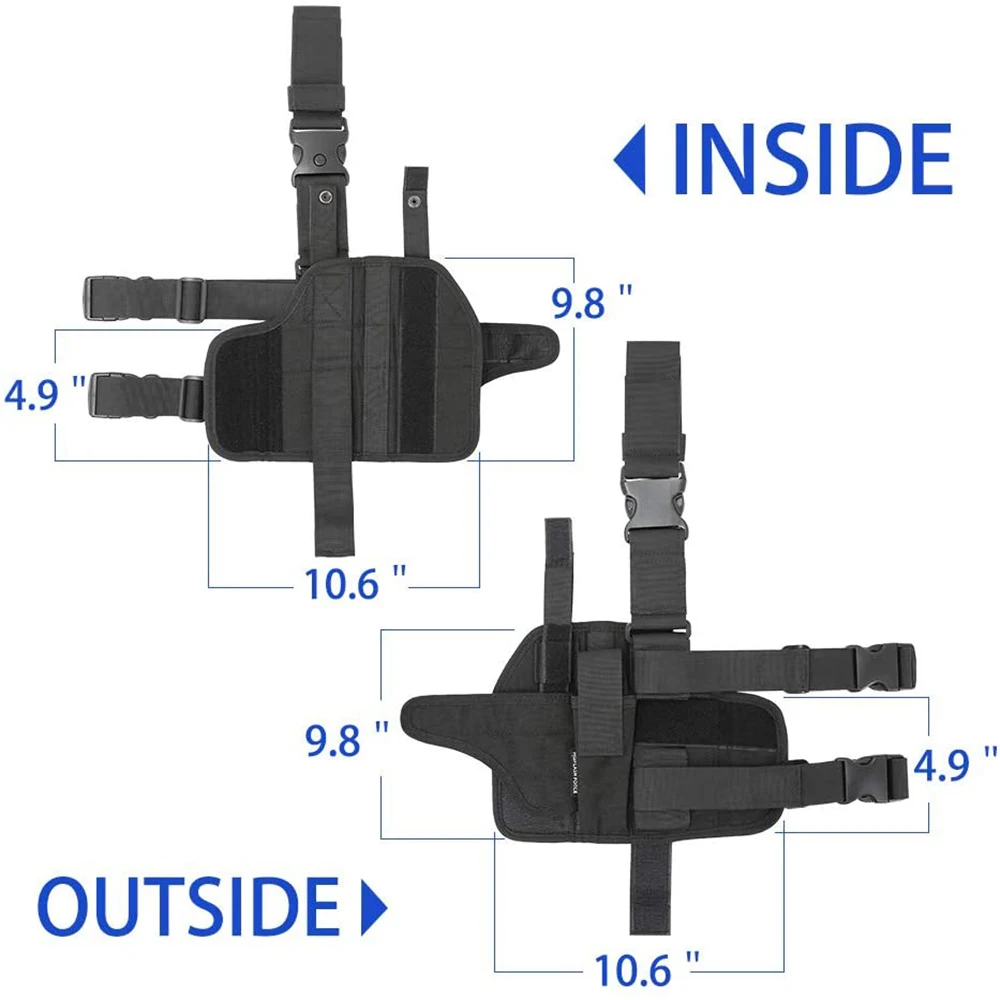 MGFLASHFORCE regulowana nóżka stojak kabura Tactical udo pistolet pistolet kabura Glock kabura do uniwersalnego pistoletu