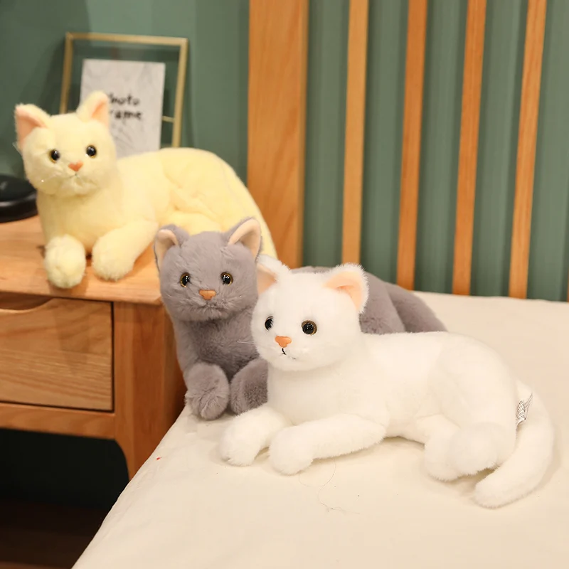 

Simulation Cat Plush Toy Stuffed Plush Animal Girl Christmas Gifts Toys for Children Home Decor