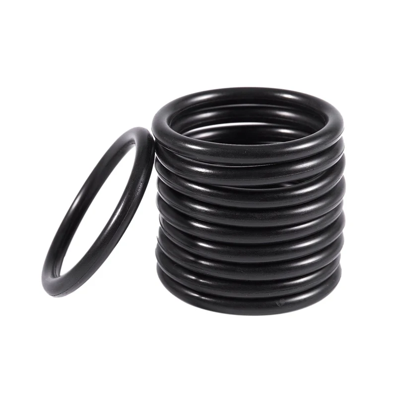 New 10 PCS Metric O Rings Black Nitrile Rubber 40 mm OD 4 mm thick