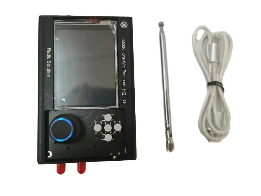 Latest PORTAPACK H2 + HACKRF ONE SDR Radio + Havoc Firmware + 0.5ppm TCXO GPS +3.2 inch Touch LCD + 1500mAh Battery + Metal Case