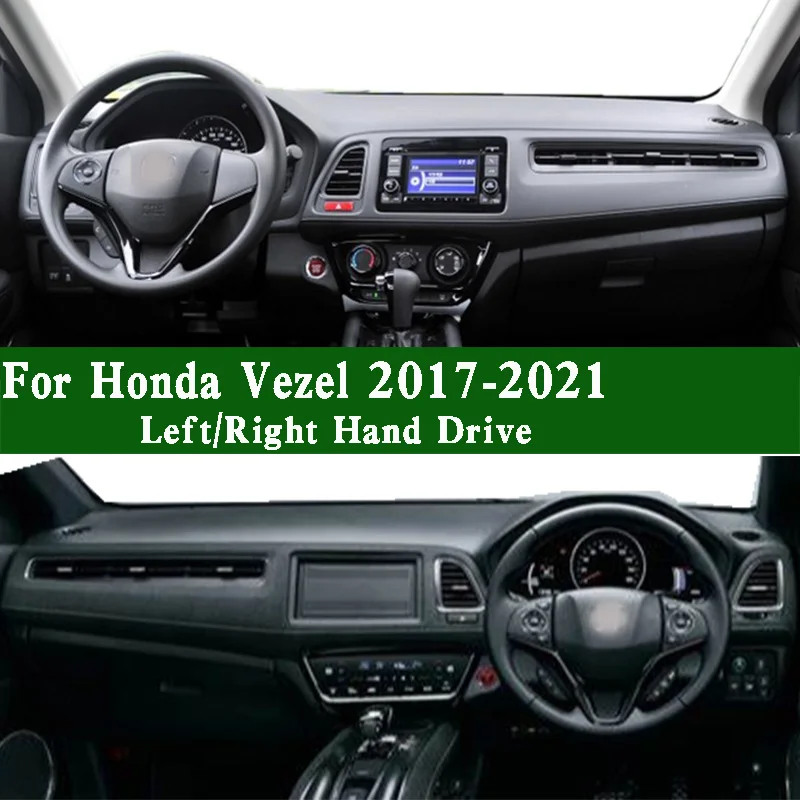 

For Honda Vezel Z RU1 HRV EX Modulo X X-RV 2013-2021 Dashmat Dashboard Cover Instrument Panel Protective Pad Anti-Dirt Dash Mat