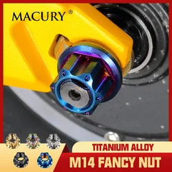 High-End M14 Titanium Alloy Flange Fancy Nut for ZERO 10X 11X VSETT 10+ 11+ Kaabo Wolf Warrior King E-Scooter To Fix Motor Axle