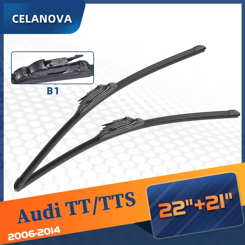 Windshield Wiper Blade For Audi TT / TTS 2006-2014 Frameless Windscreen Rubber Wipers 22