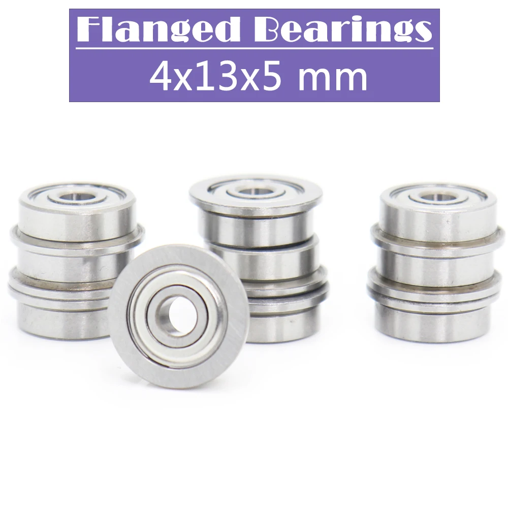 

F624ZZ Flange Bearing 4*13*5 mm ( 10 PCS ) F624 Z ZZ Flanged Ball Bearings