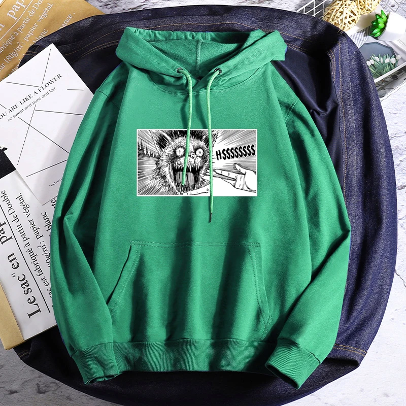 Japan Anime Horror Spiralizer Demonizer Hoodie Women Men Harajuku Sweatshirt Pullover Tomie Junji Ito Hooded Jacket Sportswear