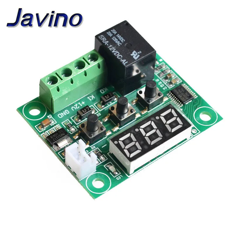 Termostato Digital w1209-50-100c DC 12V, controlador de temperatura, control de temperatura, placa de interruptor, caja W1209