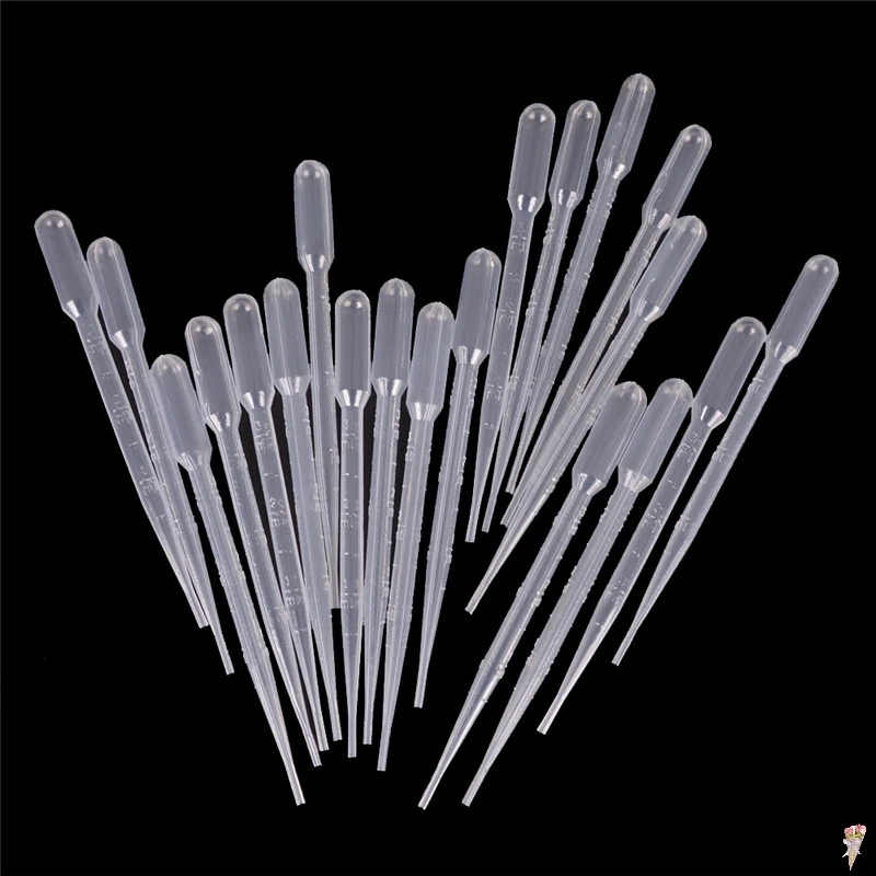 20pcs 3ml Pipettes Plastic Squeeze Transfer Disposable Pipettes Dropper Silicone Mold For UV Epoxy Resin Craft Jewelry Making