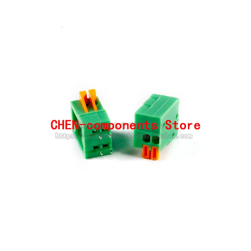 5Pcs KF141V-2.54-2 / 3/4/35/6 / 8P Dubbele Rij Rechte Insert 2.54Mm Afstand Lente type Pcb Terminal Terminal