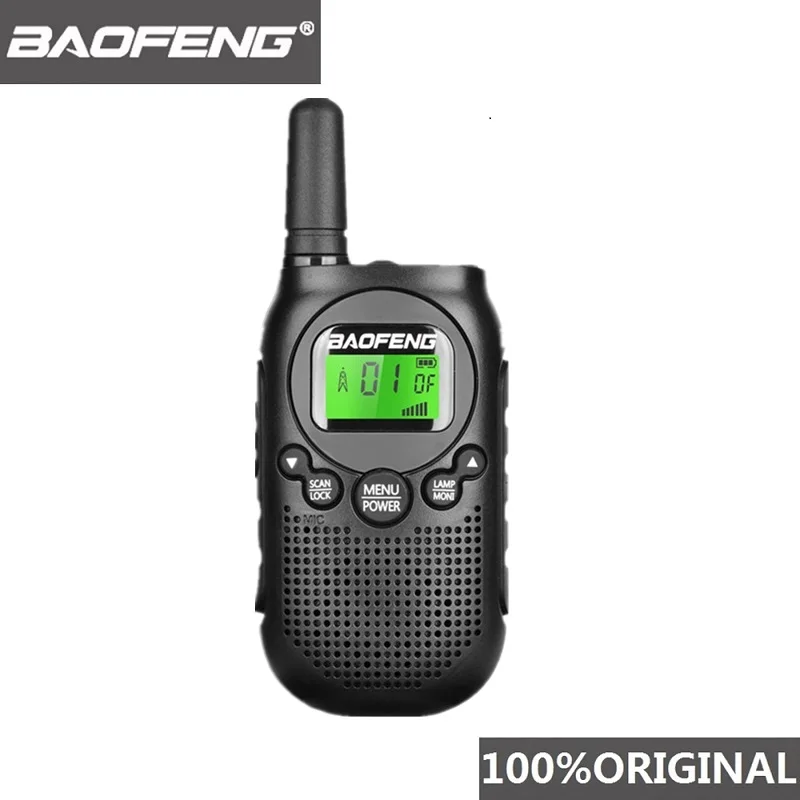 Baofeng-Mini walkie-talkie BF-T6 para niños, Radio portátil de 0,5 w, transceptor Hf, Radio de 2 vías T6, Woki Toki