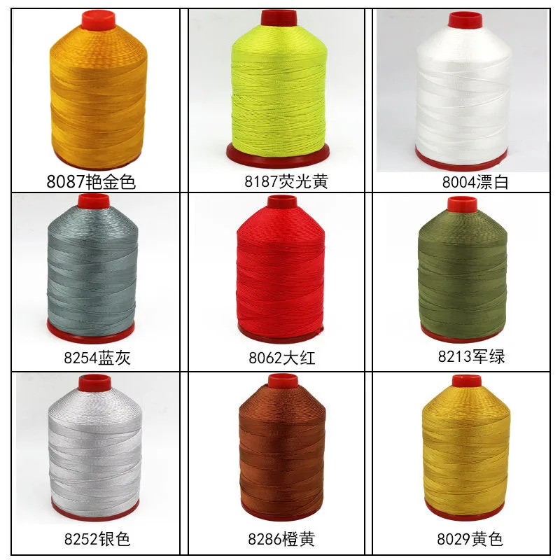 210D/12 Polyester-Nähgarn für Nähmaschine, Leder, Zelt, Jeans, Denim-Strickzubehör, Verkleidung 0,8 mm – Detail 14