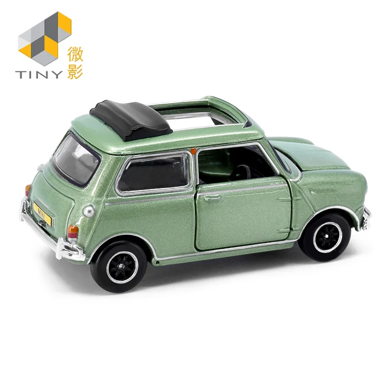 Tiny 1:50 Morr-is Mi-ni Mk 1 Convertible Version Green NO.26 Alloy Simulation Model Car