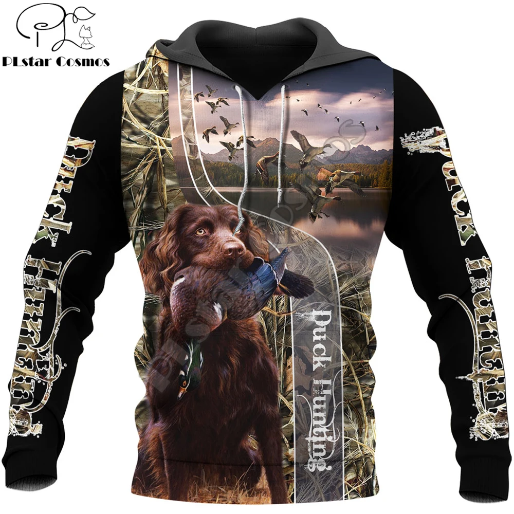 

Drop shipping Duck Hunting 3D Printing Mens Hoodie Unisex hoodies Sweatshirt Autumn Streetwear Casual Jacket Tracksuit KJ760