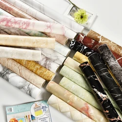 PVC Waterproof Oilproof Kitchen Sticker Stove Countertop Furniture Renovation Film Tile Bathroom Marble Self-Adhesive Wallpaper