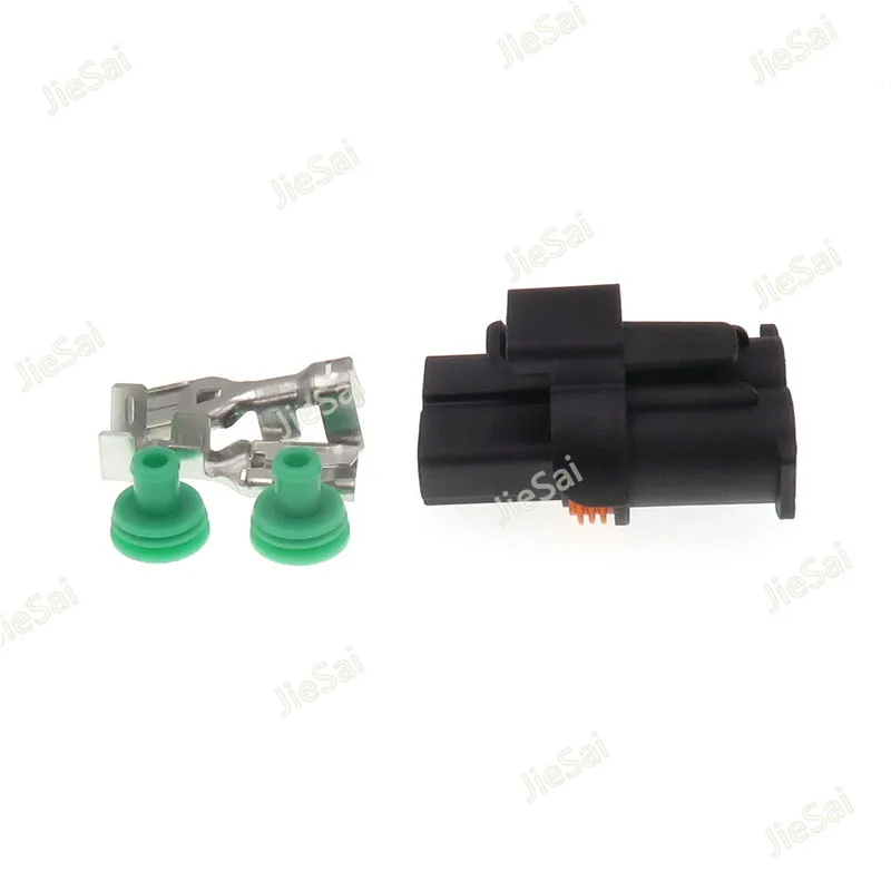 2 Pin 1544361-1 Car Electronic Fan Plug Automotive Connector With Pins And Seals For Peugeot Citroen