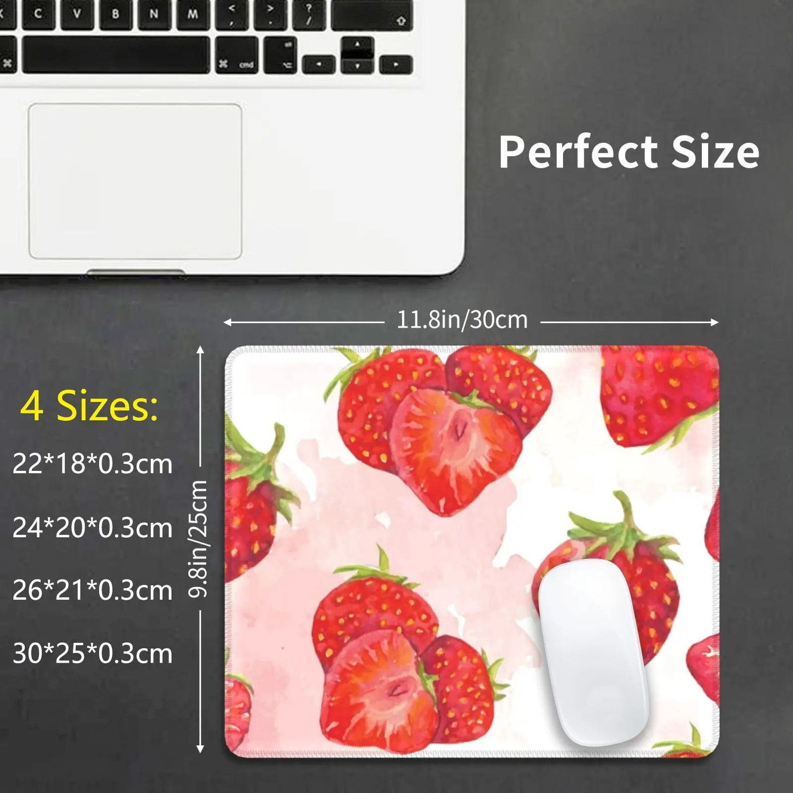 Strawberries Design Mouse Pad DIY Print Cushion Yoga Workout Tank Women S Yoga Workout Tank Yoga Gift For Her