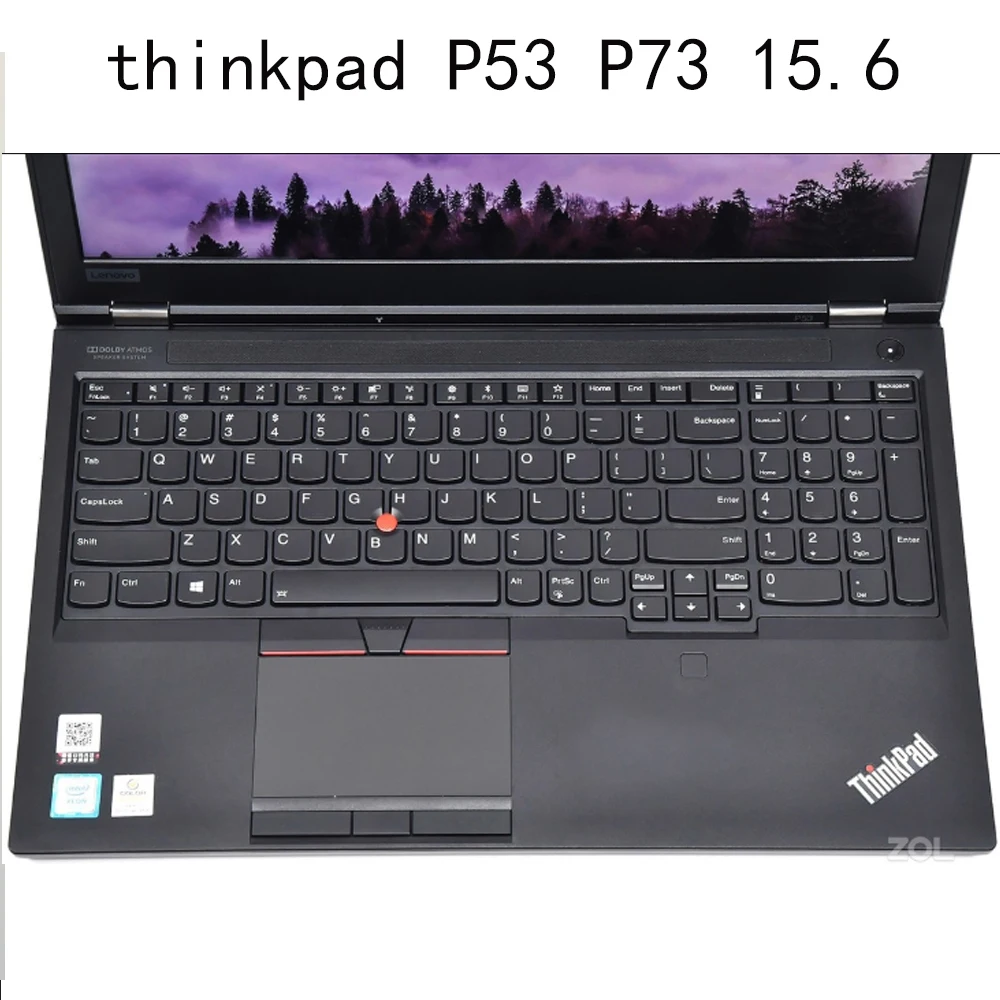 

TPU Clear Laptop Keyboard Covers P73 For lenovo ThinkPad P53 P52s E590 E595 15.6 inch with P72 17.3 Skin Protective Cover 2019