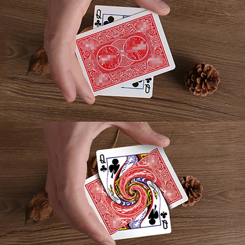 Vortex Magic Tricks Playing Card Connected Poker Change Card Magia Magician Close Up Street Illusions Gimmicks Mentalism Props