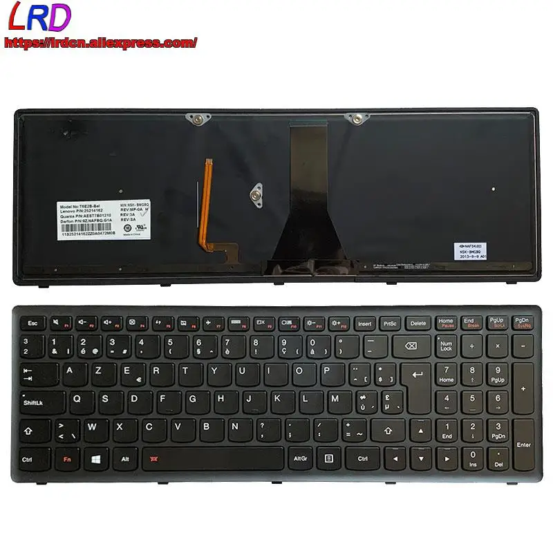 New/Origl BE Belgium Backlit Keyboard for Lenovo Ideapad G500S G510s G505s S510P Flex 15 Z510 Laptop Teclado 25214162