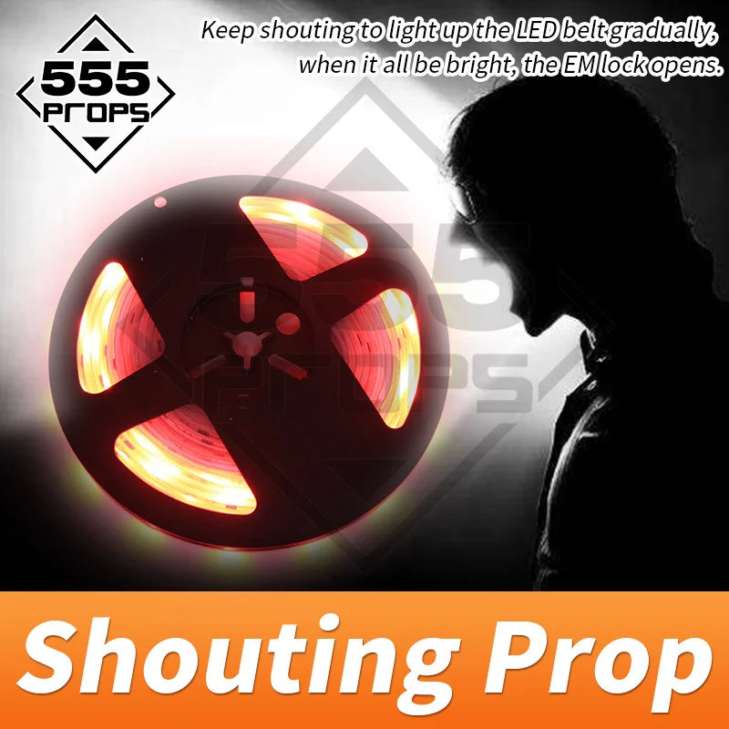 555PROPS shouting prop for escape room keep shouting to light up the belt chamber game prop