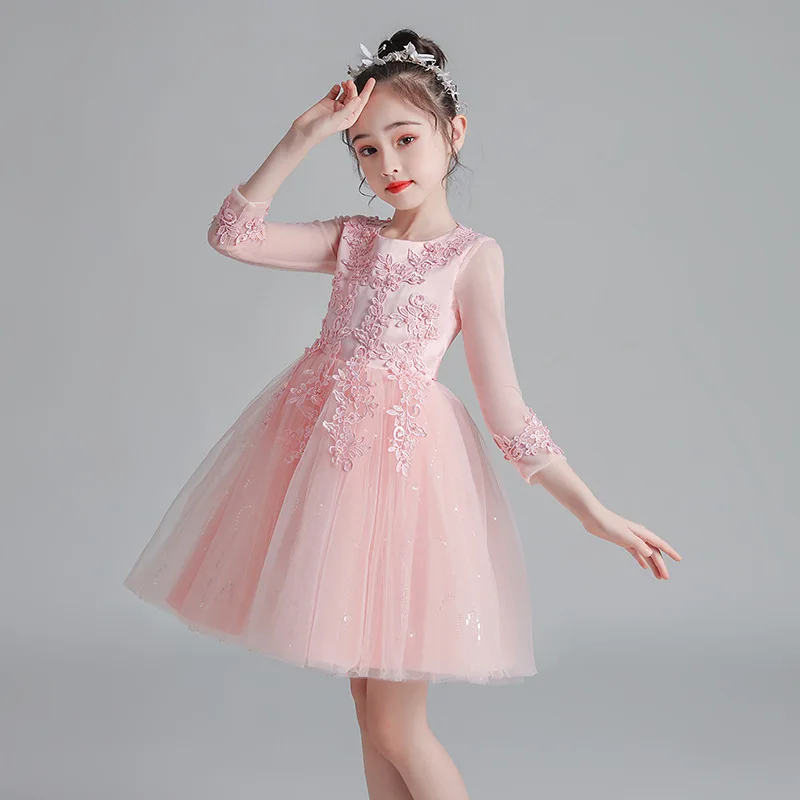 knee length dresses for ladies Elizabeth K GK110 Girls Gown main image 1