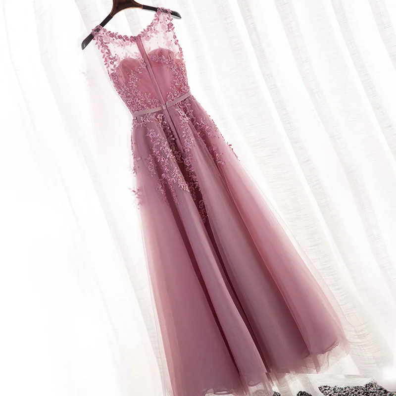 Vestido largo de encaje con perlas para mujer, traje de noche para fiesta, graduación, Homecoming, Día de San Valentín, venta al por mayor,