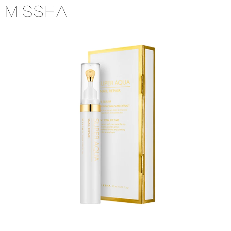 

MISSHA Super Aqua Snail Repair Eye Serum 20g Nourishing Anti-Aging Wrinkle Peptide Acid Moisturizing Firming Care Korea Cosmetic