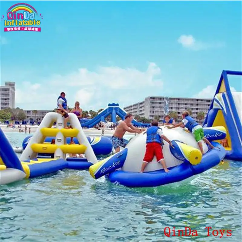 Aqua 2018 Games Crazy Toys 2.5M Inflatable Floating Spinner With Free Air Pump