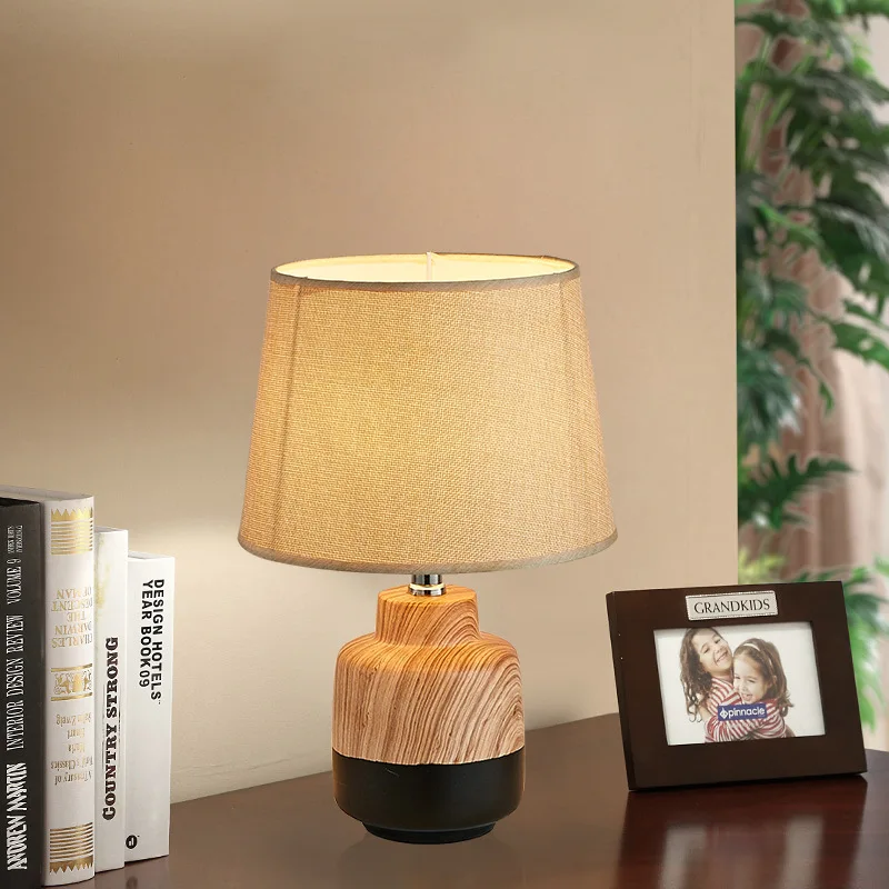 

Modern Fabric Led Table Lamp for Living Room Bedroom Study Table Light Reading Nightstand Lamp Bedside Desk Lamps Stand Lights