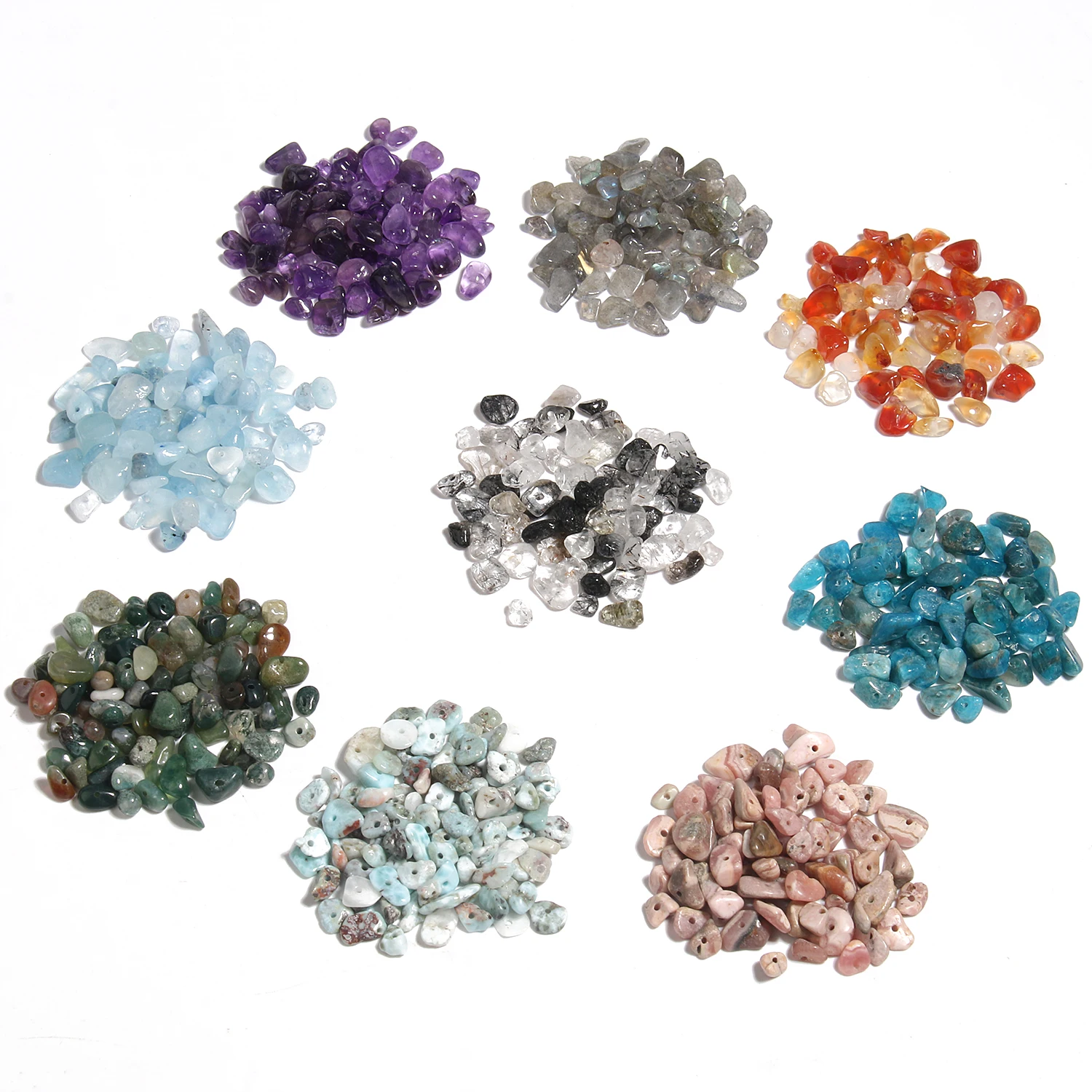 Perles en pierre naturelle, irrégulières, Amazonite, améthyste, Apatite, en vrac, pour la fabrication de bijoux, Bracelet, DIY, 16 pouces