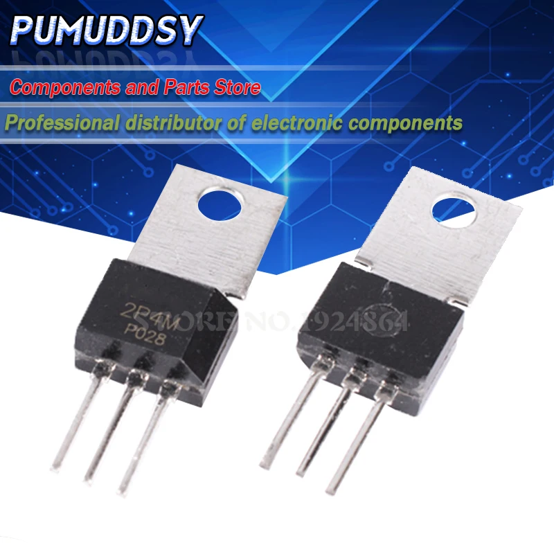 10PCS 2P4M SCR thyristors 2A 500V TO-202 package IC