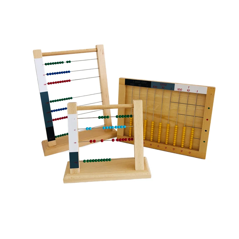 

Wooden Abacus For Kids Montessori Bead Frame Math Educational Toys Counting Game for Children Mathematics Teaching Aids