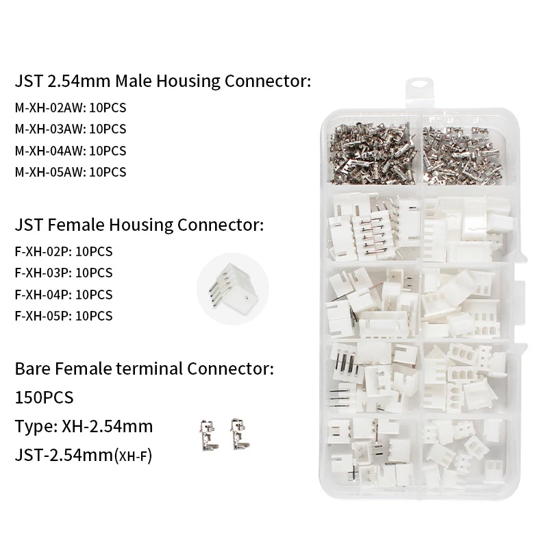 Herramienta de engaste iwss-2820 XH2.54 con 2P, 3P, 4 P 5P, pines XH2.54 y Kits de terminales de carcasa