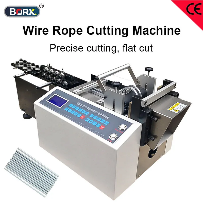 0.1-2mm Metal Wire Rope Automatic Cutting Machine Iron Steel Copper Aluminum Wire Cutter with Straightener Factory Equipment