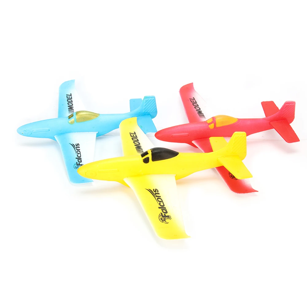 MINI EPP Foam Hand Throw P51 Airplane Outdoor Launch Glider Plane Kids Fun Toy 31CM For Child Gifts DIY RC Model